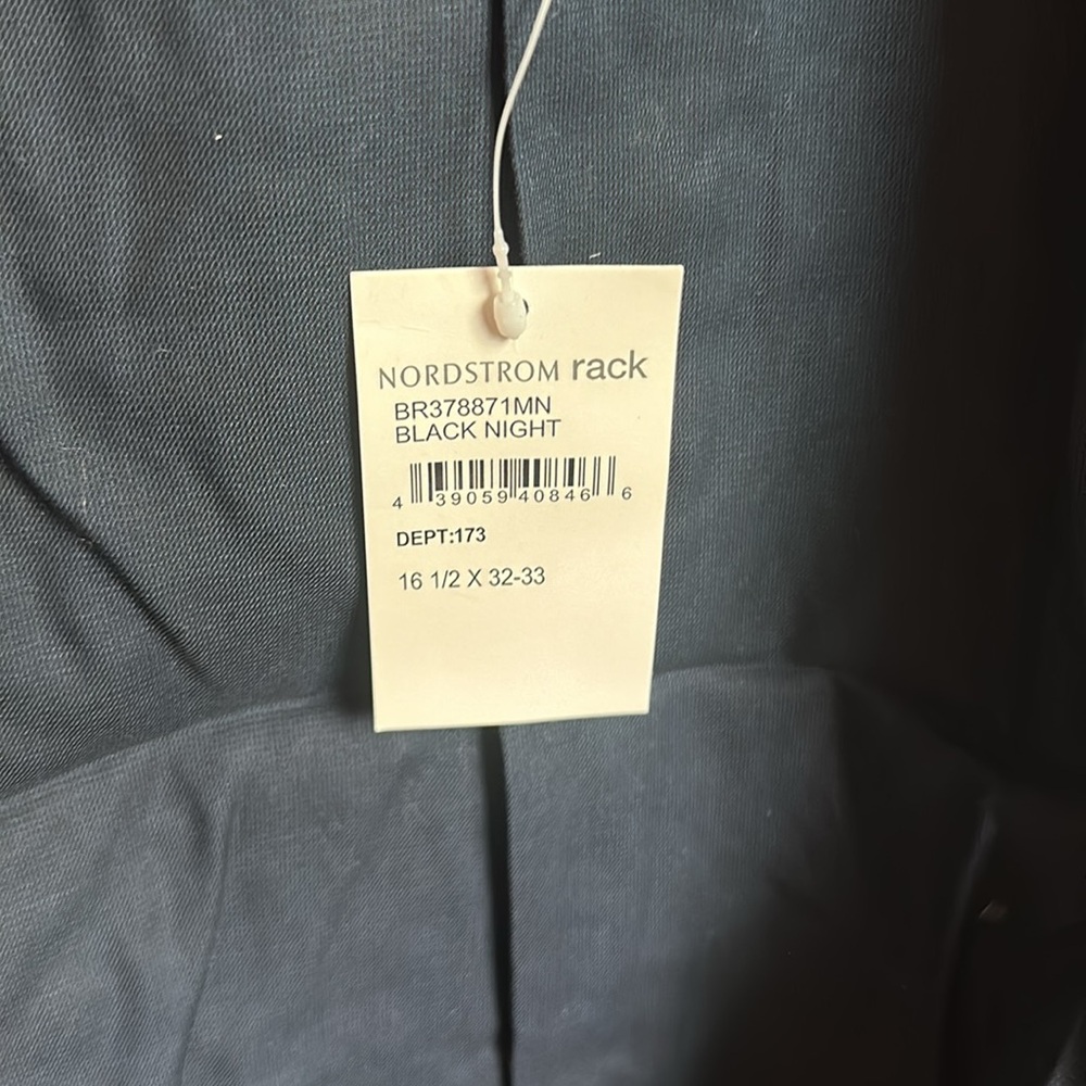 Men's Dark Blue Dress Shirt - Picture 2 of 5